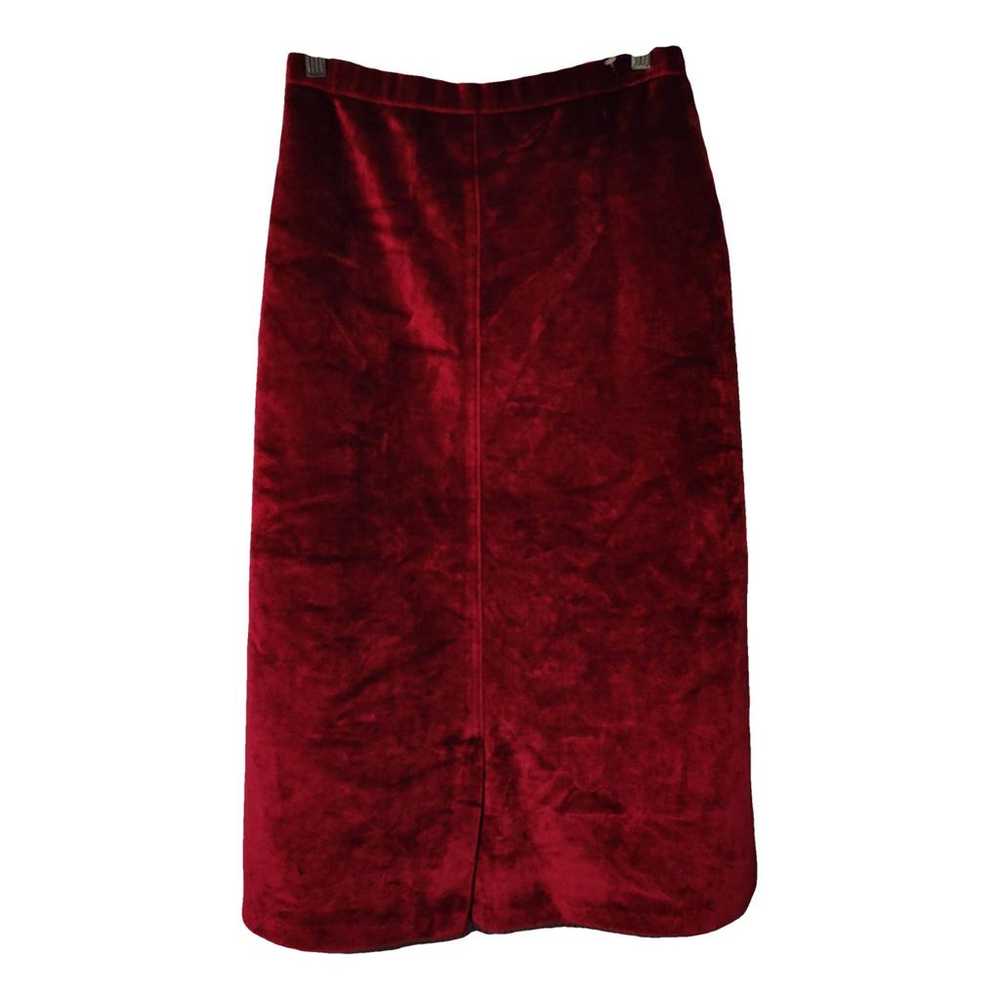 Ted Lapidus Velvet mid-length skirt - image 1