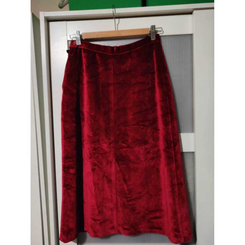 Ted Lapidus Velvet mid-length skirt - image 4