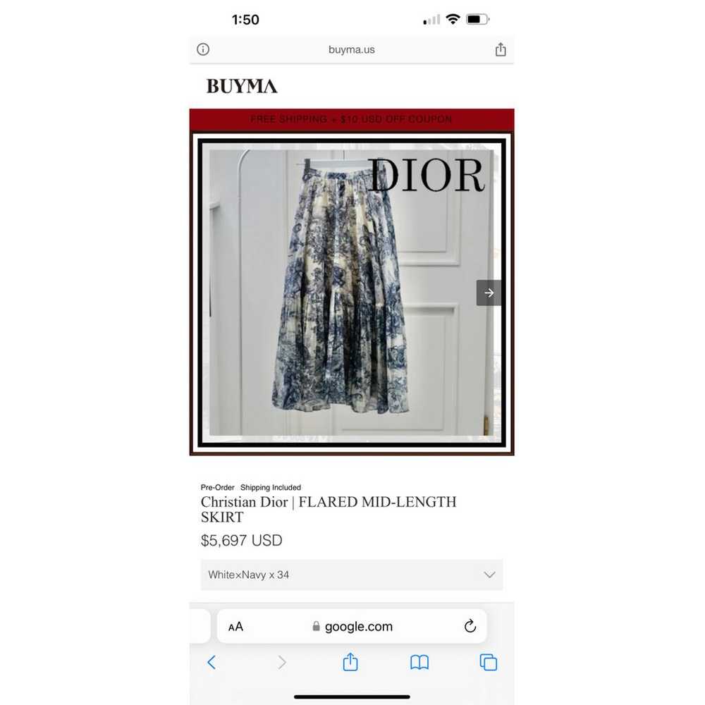 Dior Maxi skirt - image 8