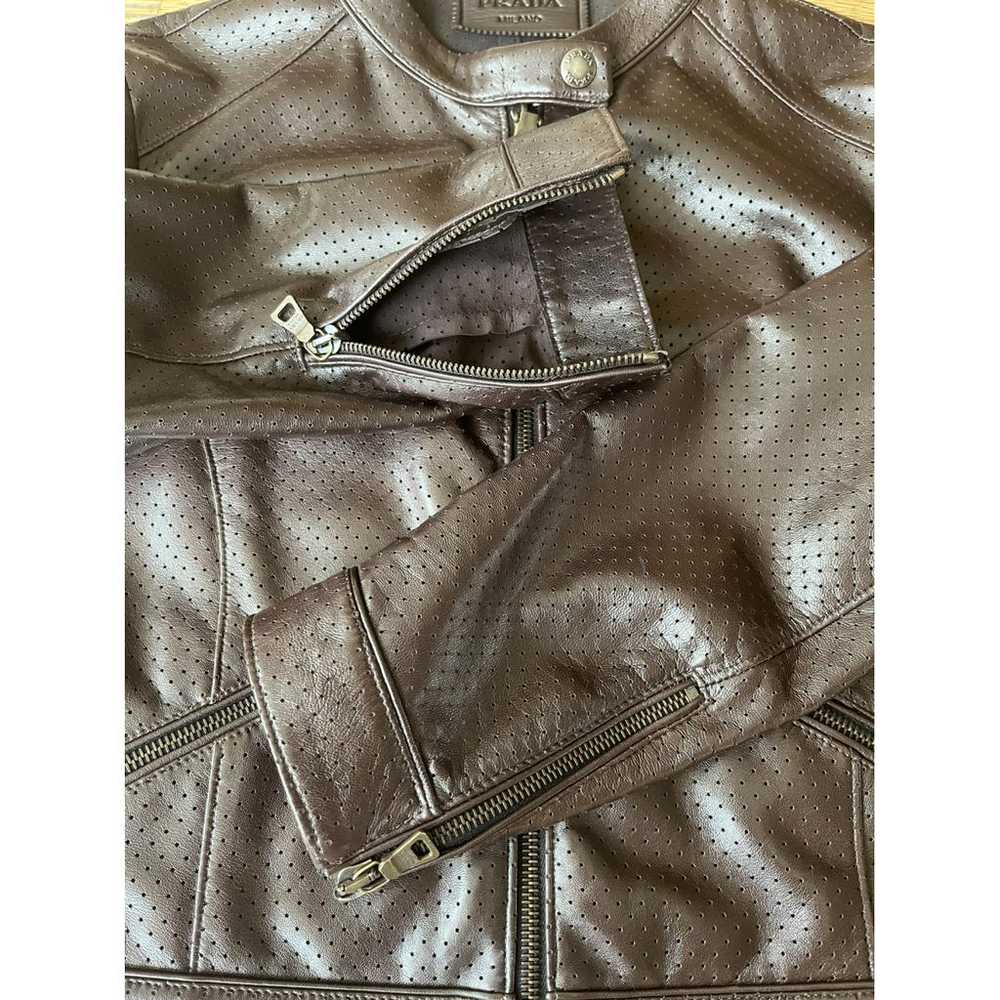 Prada Leather biker jacket - image 7