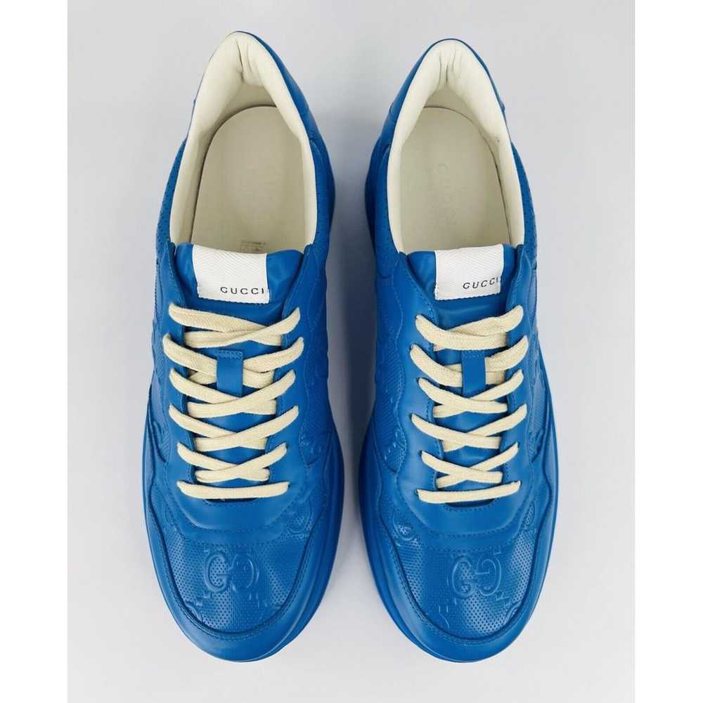 Gucci Leather low trainers - image 11
