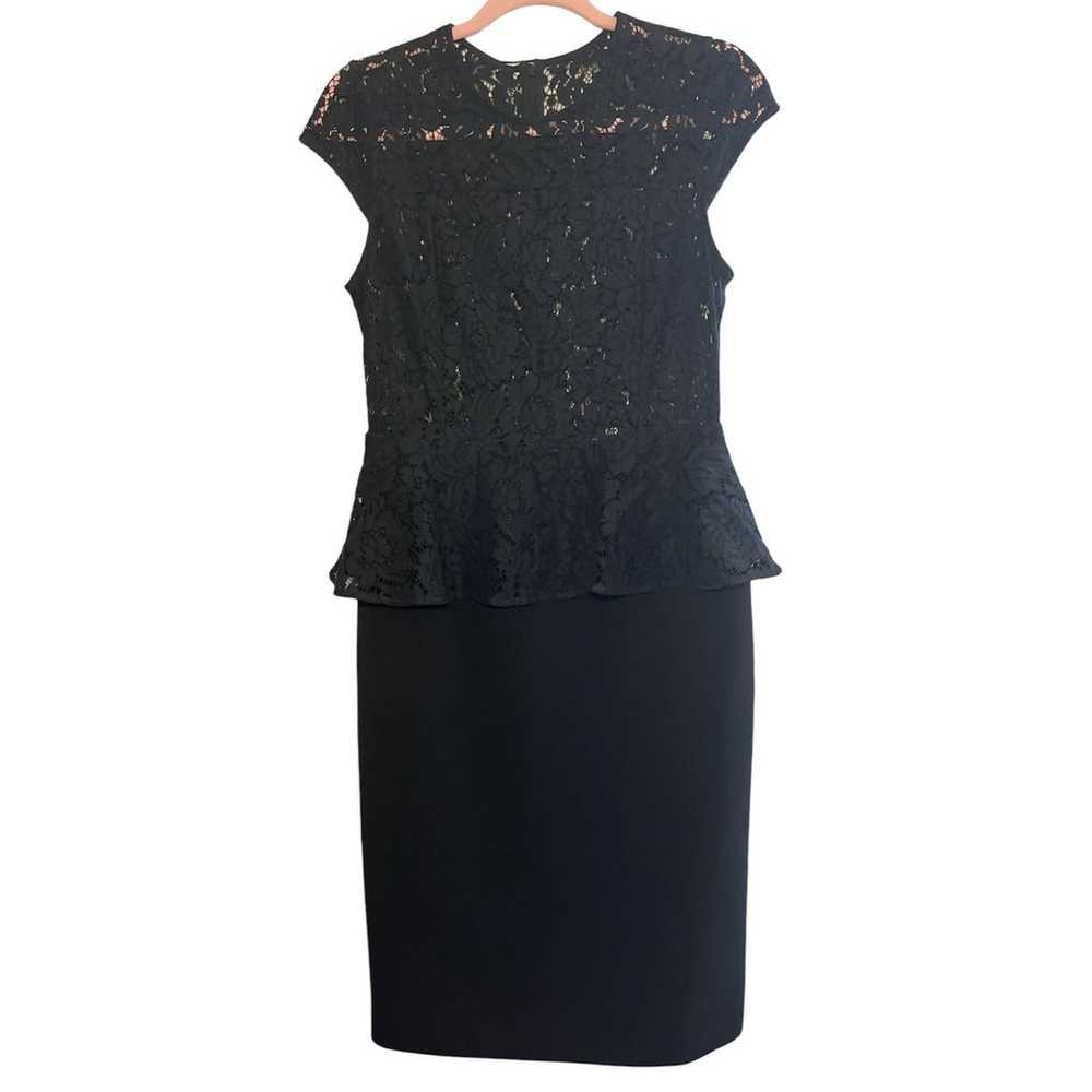 Gravitas Julia Lace Peplum Sheath Dress - Black -… - image 2