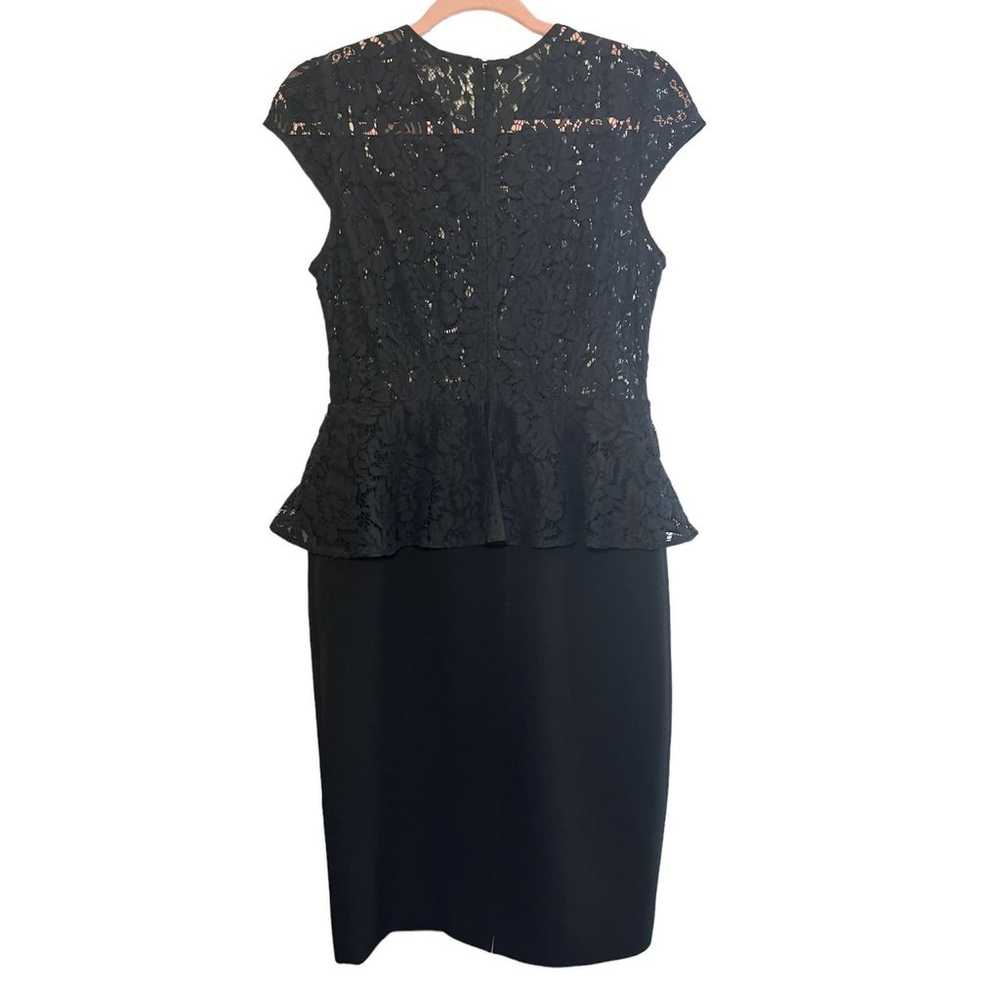 Gravitas Julia Lace Peplum Sheath Dress - Black -… - image 3