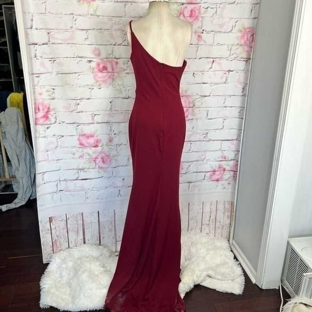 La Femme One-Shoulder Long Dress 28176 Jersey Gow… - image 6