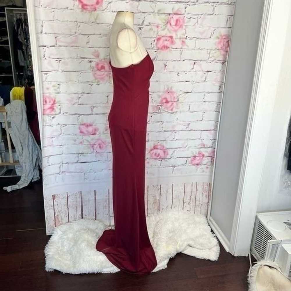 La Femme One-Shoulder Long Dress 28176 Jersey Gow… - image 7
