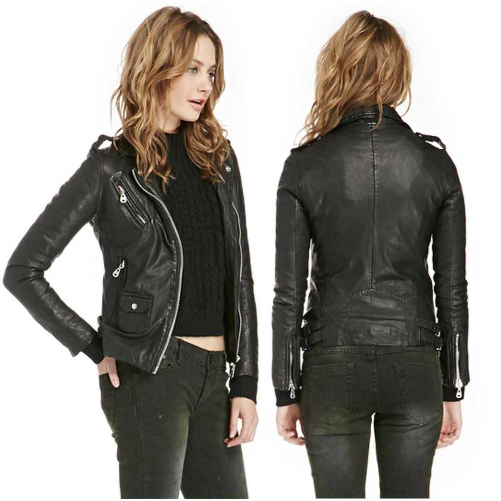 Doma Leather biker jacket - image 5