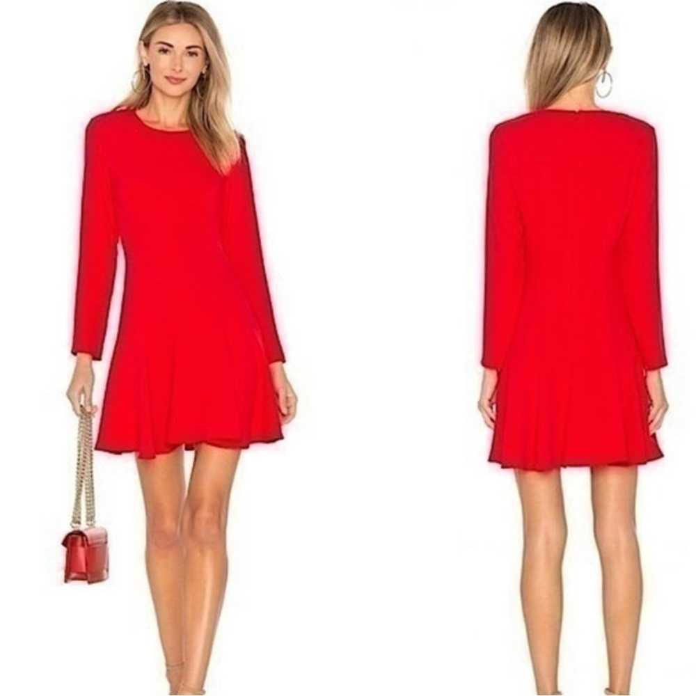 Amanda Uprichard Lady In Red Long Sleeve Mini Dre… - image 6