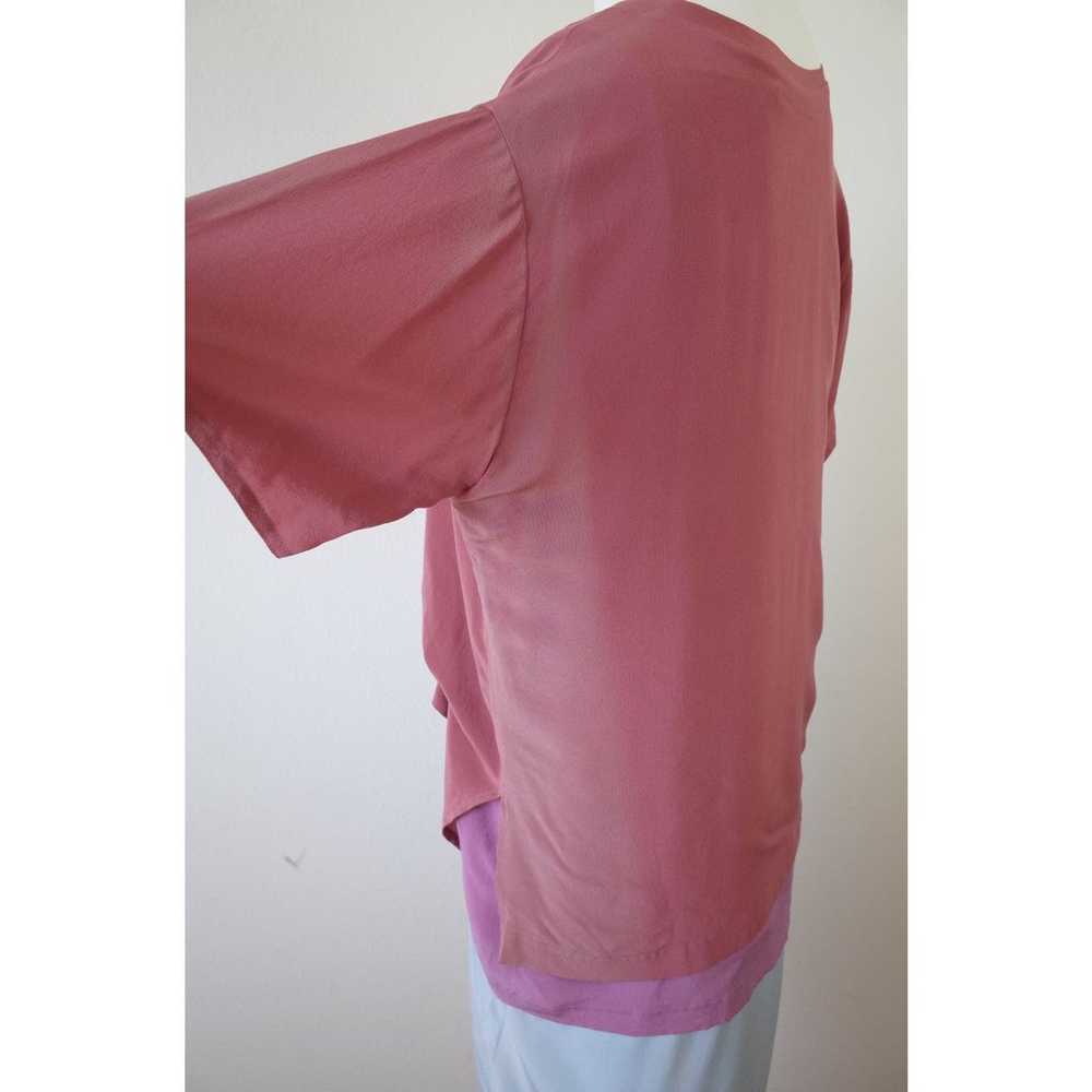 Sies Marjan Silk Dress Short Sleeve Tiered Layere… - image 9