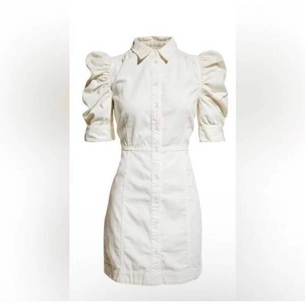 NEW Frame Gillian Cotton Puff Sleeve Shirt Mini S… - image 11