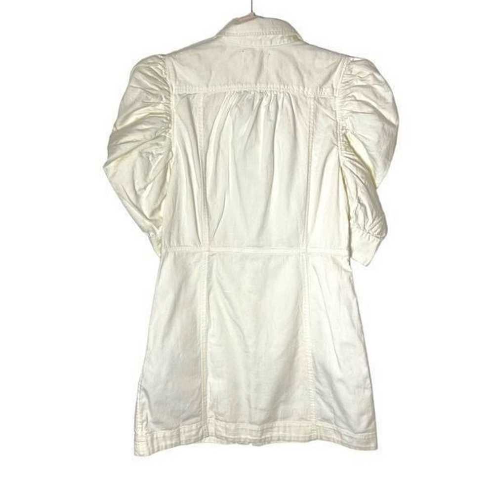 NEW Frame Gillian Cotton Puff Sleeve Shirt Mini S… - image 5