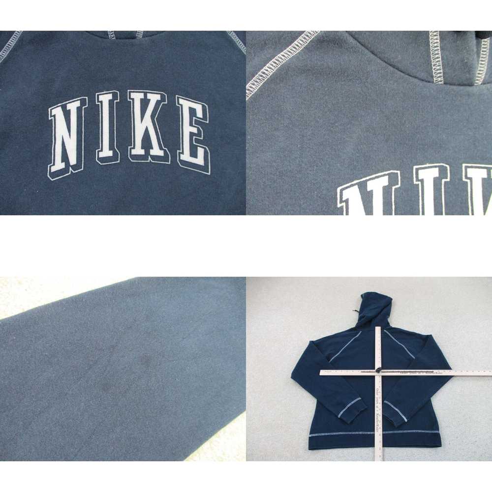 Nike VINTAGE Nike Sweater Womens Medium Blue Swoo… - image 4