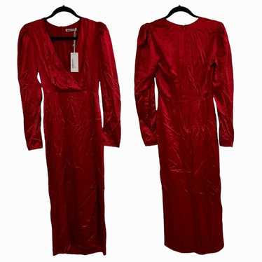 NEW Reformation Toronto Dress in Crimson Silk *No 