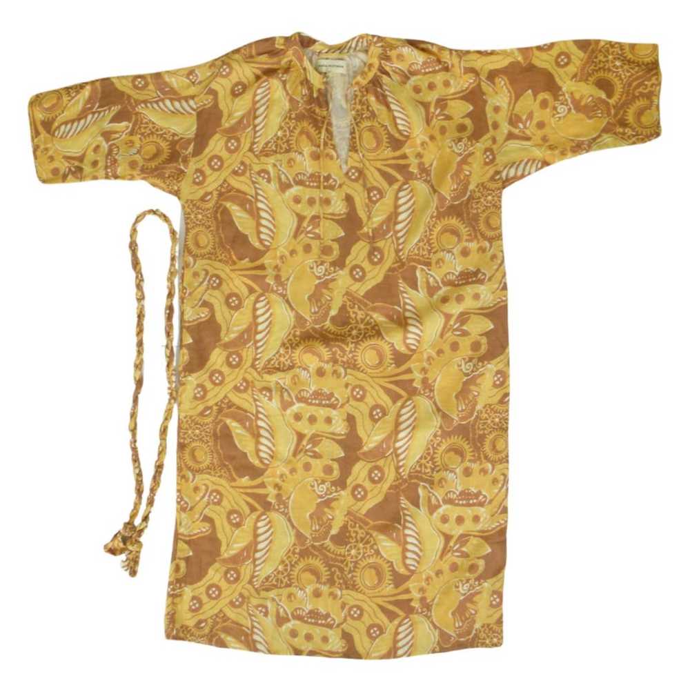 Mara Hoffman Lysa Linen Maxi Dress XS Yellow Brow… - image 10