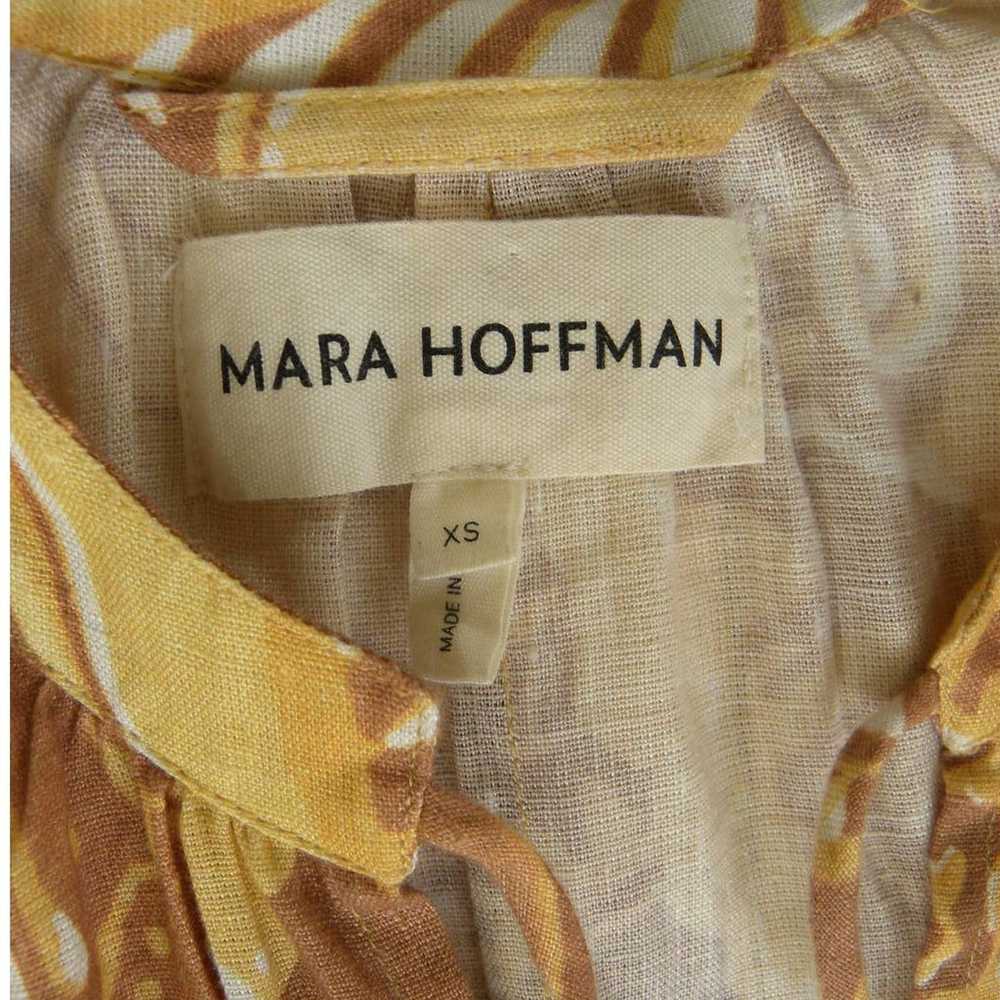 Mara Hoffman Lysa Linen Maxi Dress XS Yellow Brow… - image 6