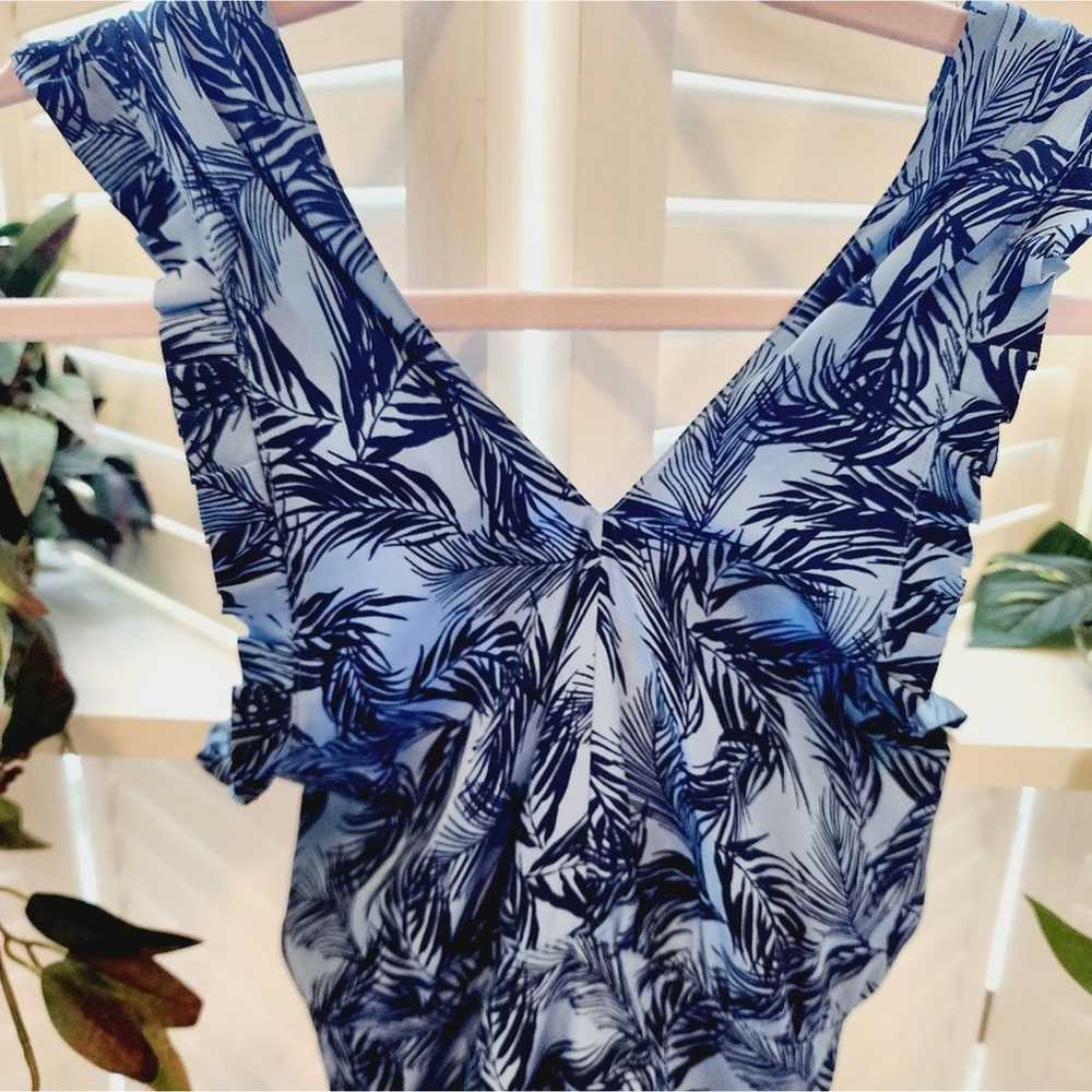 SEE BY CHLOE PALM PRINT BLUE SIZE US 2 - image 2