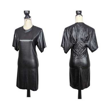 Isabel Marant Etoile Jadis Vegan Leather Dress Bl… - image 1