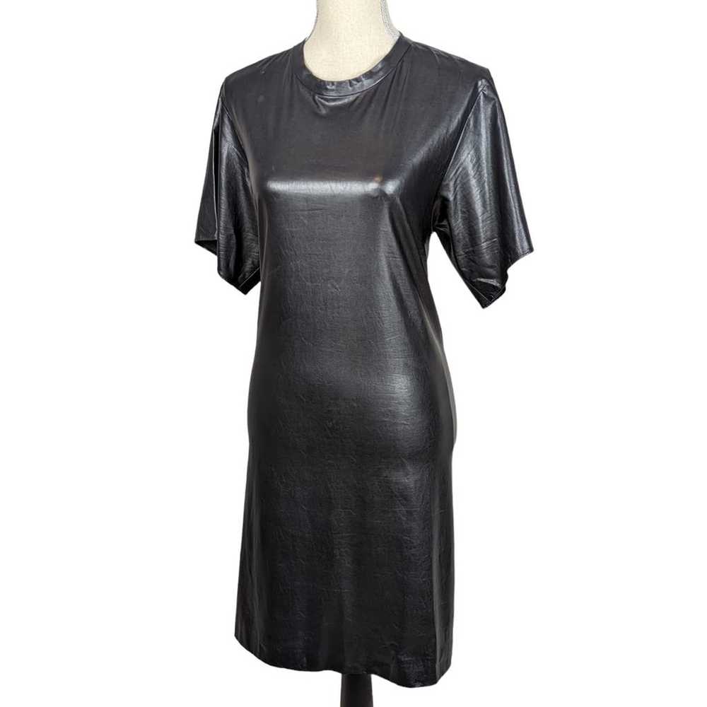 Isabel Marant Etoile Jadis Vegan Leather Dress Bl… - image 2