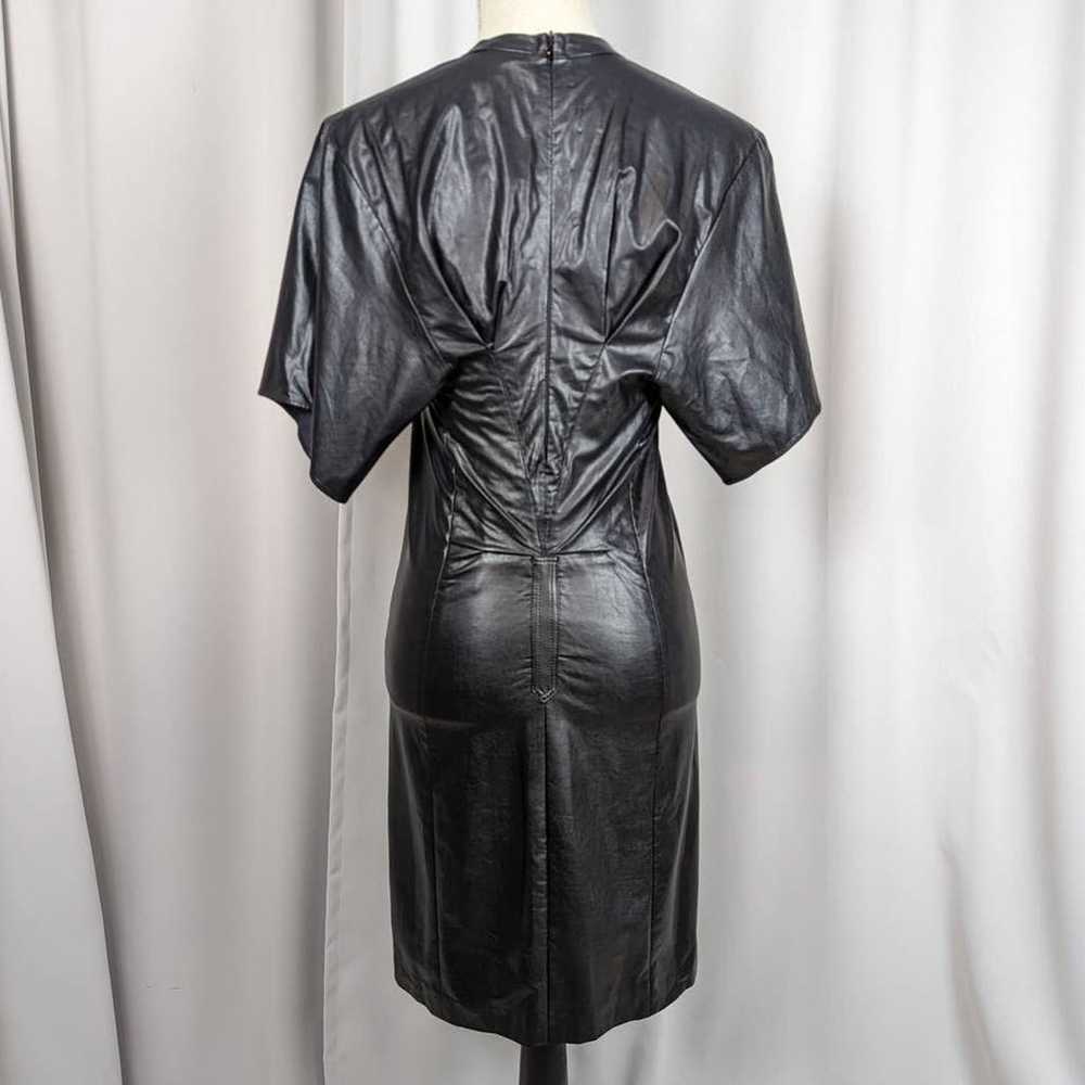 Isabel Marant Etoile Jadis Vegan Leather Dress Bl… - image 3