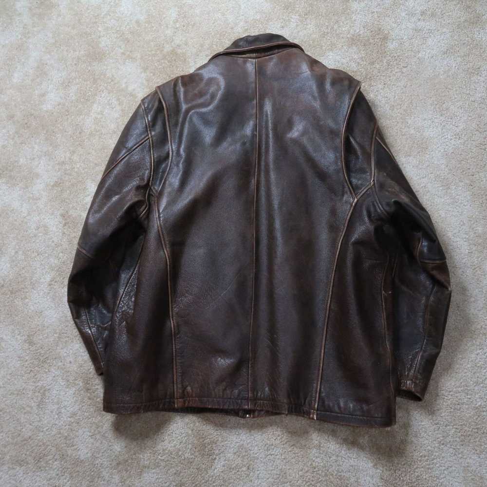 Vintage Wilsons Leather Coat Jacket Men's XLarge … - image 2