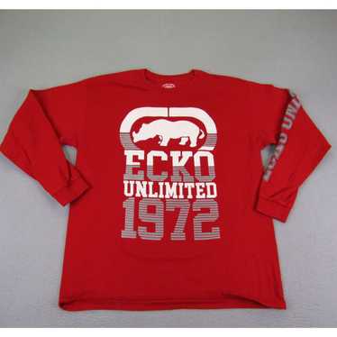 Ecko Unltd. Ecko Unltd Shirt Mens Large Red White… - image 1