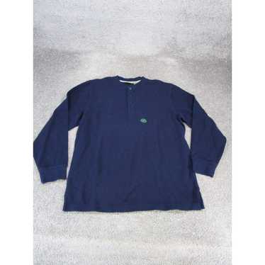 Vintage L.L. Bean Sweater Mens Medium Navy Blue M… - image 1