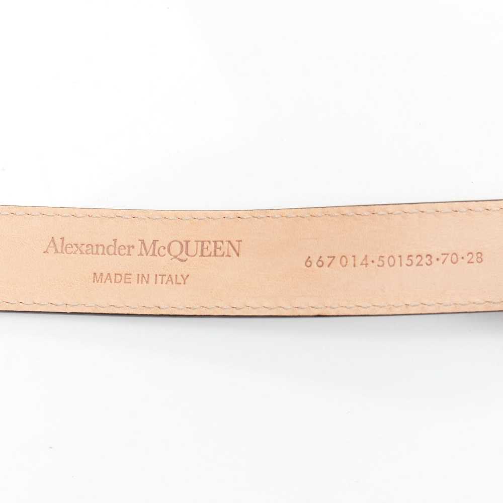 Alexander McQueen ALEXANDER MCQUEEN black leather… - image 8