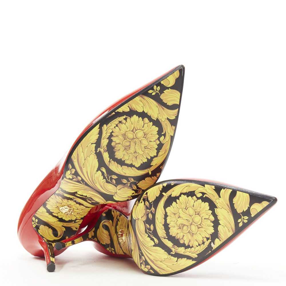 Versace VERSACE Hibiscus Barocco gold sole red pa… - image 5