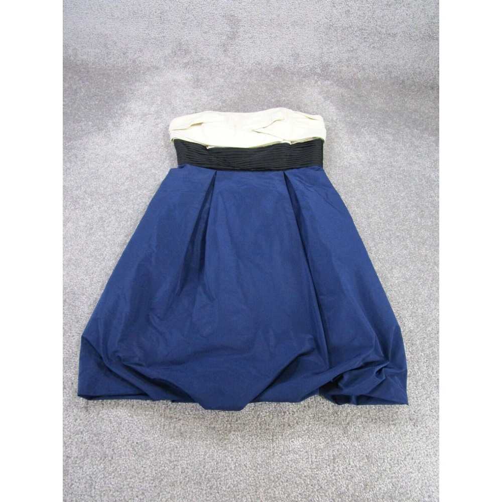 Vintage Bcbgmaxazria Mini Dress Womens 6 Navy Blu… - image 1