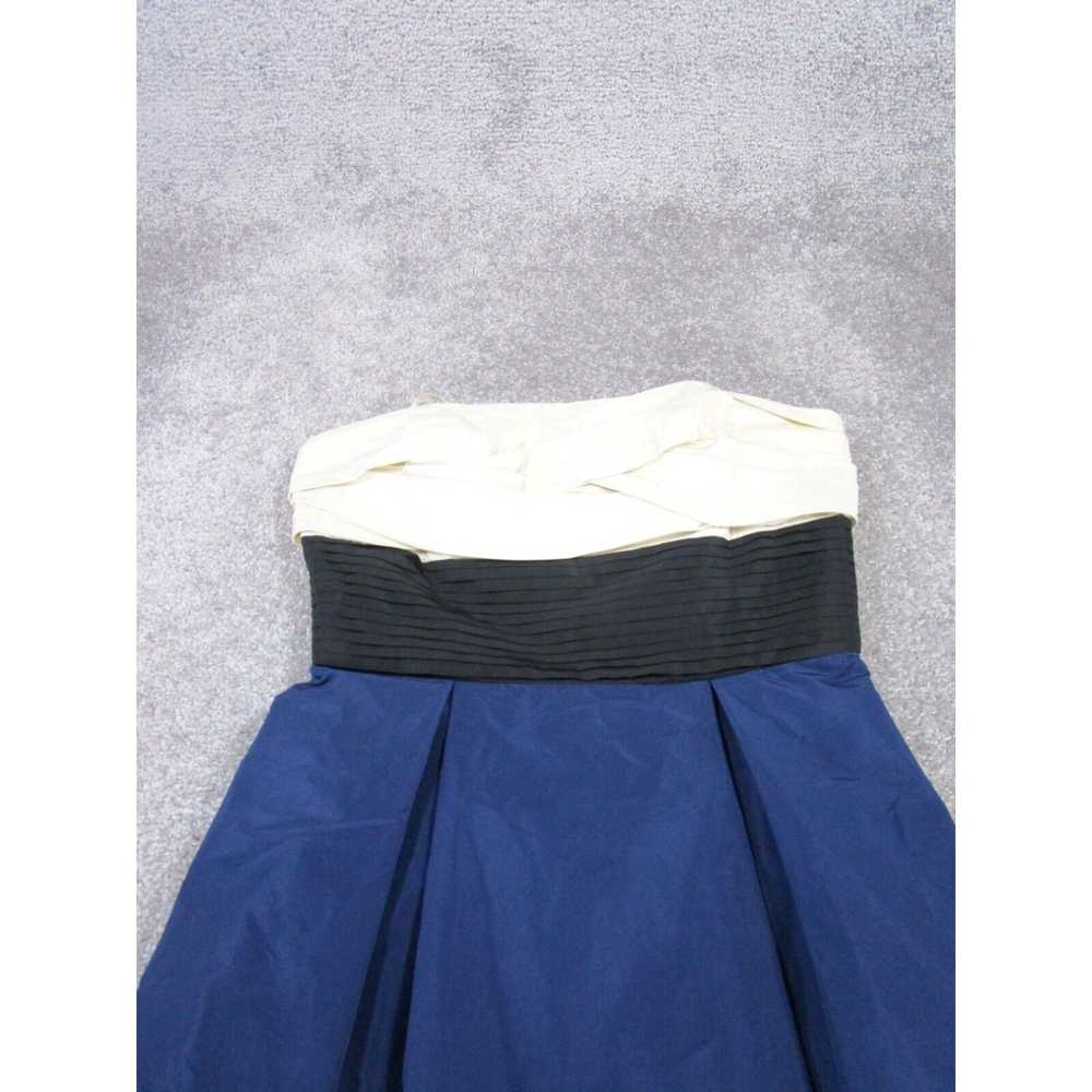 Vintage Bcbgmaxazria Mini Dress Womens 6 Navy Blu… - image 2
