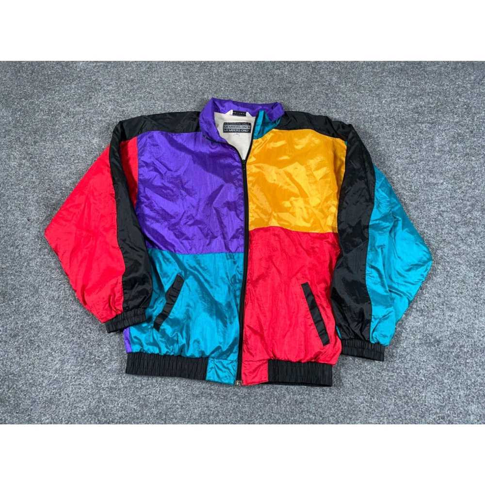Members Only VTG 90s Members Only Colorblock Zip … - image 1