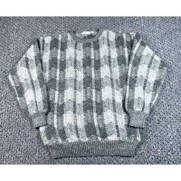 Blend VTG 90s Wool Blend Zig Zag Pattern Sweater … - image 1