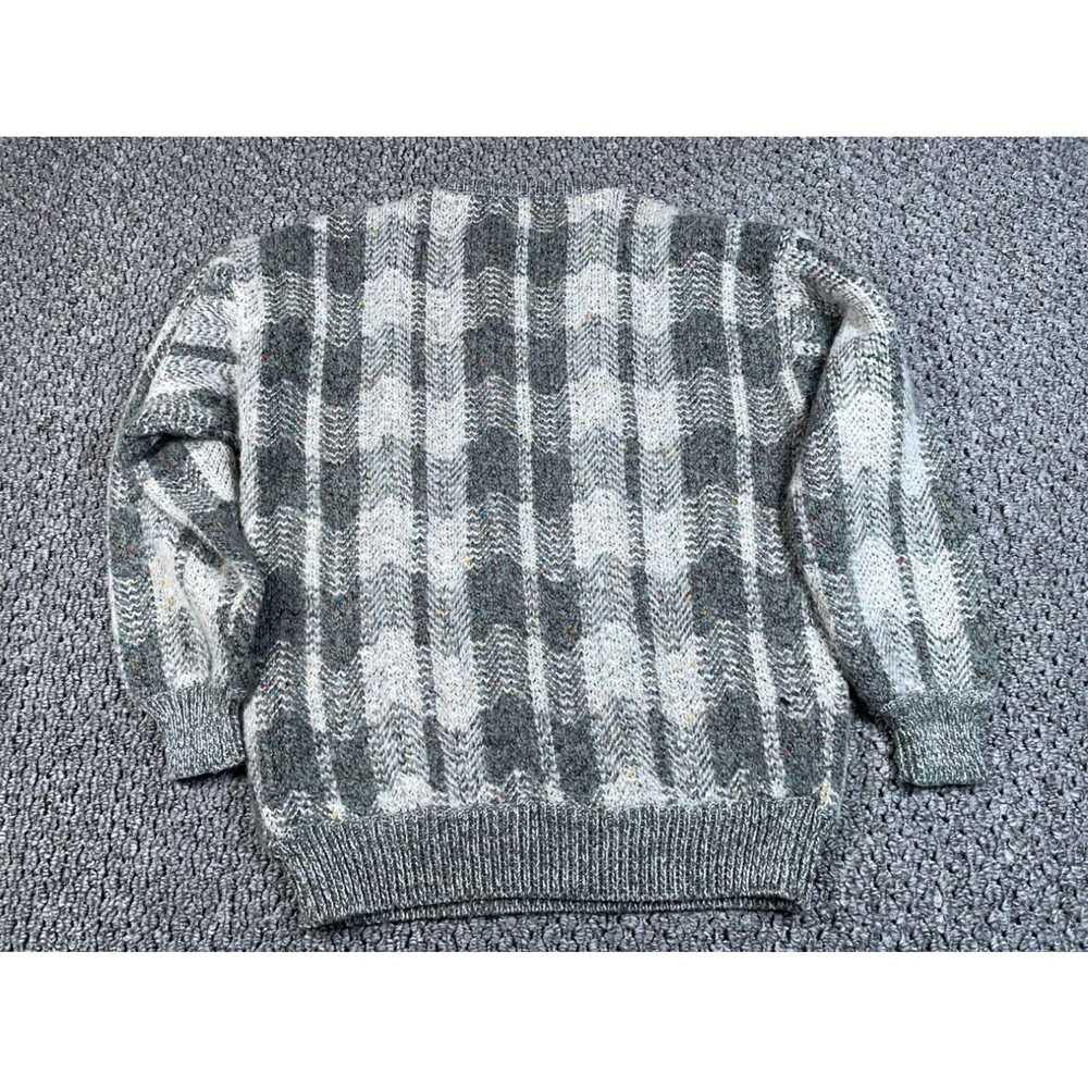 Blend VTG 90s Wool Blend Zig Zag Pattern Sweater … - image 2