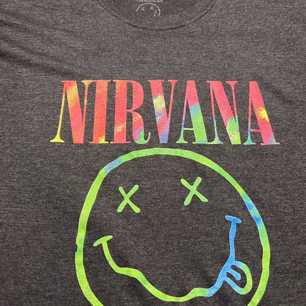 Men’s/Women’s Nirvana Logo Band Concert Tshirt - image 2