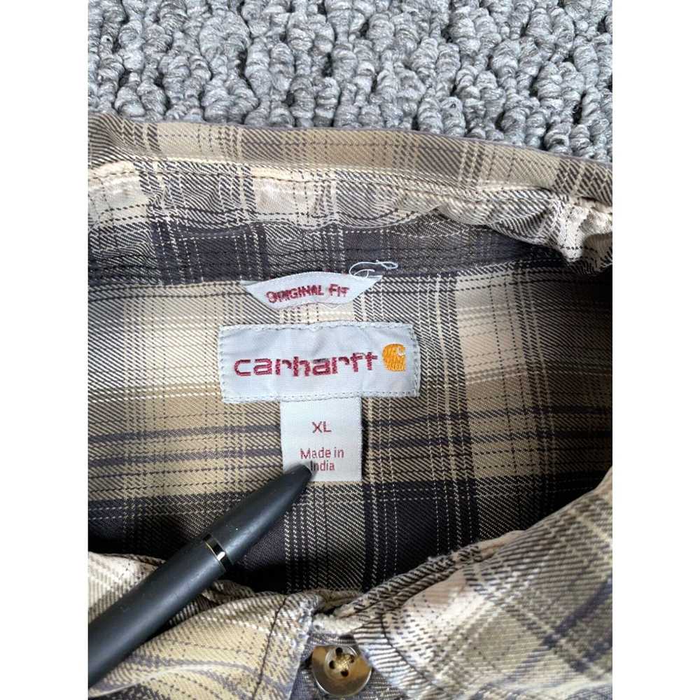 Carhartt Distressed Carhartt Hubbard Flannel Shir… - image 3