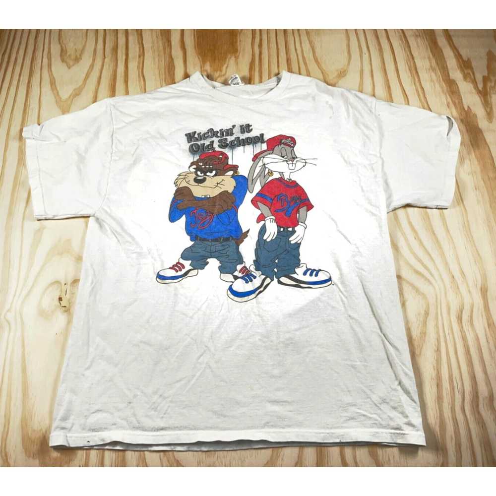Delta VTG Looney Tunes Bugs Bunny Taz T-Shirt Adu… - image 1
