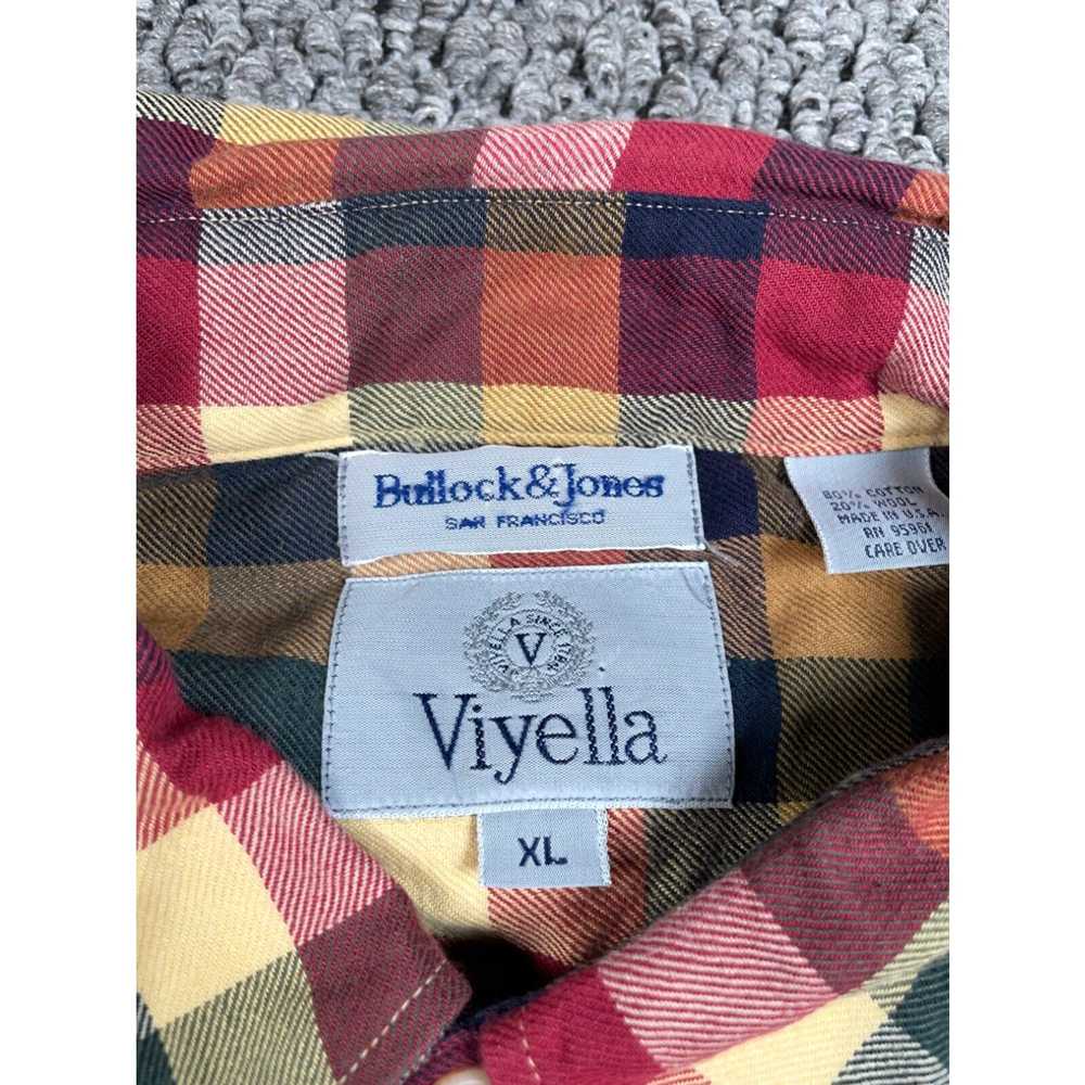 Blend Viyella Wool Blend Plaid Check Pattern Shir… - image 3