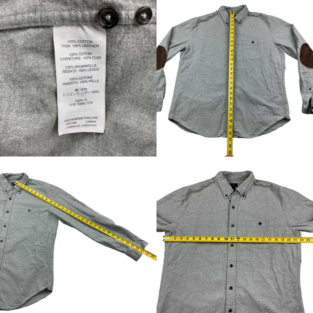 J.Crew J. Crew Men's Flannel L/S Button Shirt Gra… - image 4