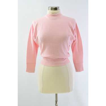 Pinko 70s Vintage Womens M Pastel Pink Scalloped … - image 1
