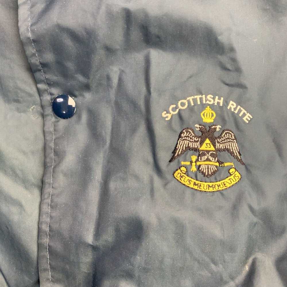 Vintage Scottish Rite VTG Windbreaker Jacket Mens… - image 3