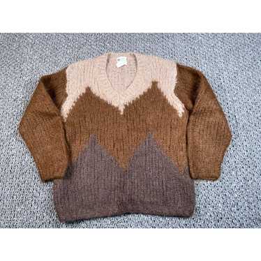 Vintage】50s mohair wool Vneck knit - ファッション