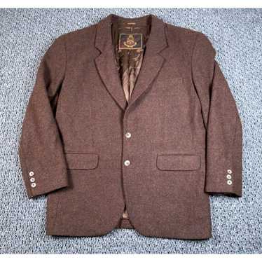 Vintage VTG Structure Wool Alpaca Blazer Jacket A… - image 1