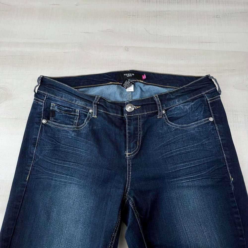 Torrid Torrid Women Skinny Jeans 16 Blue Dark Was… - image 2