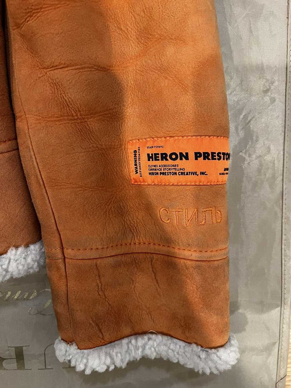 Heron Preston HERON PRESTON Orange Shearling Coll… - image 2