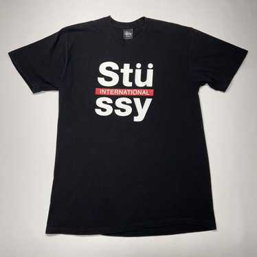 Stussy Stussy T Shirt Black International Spell O… - image 1