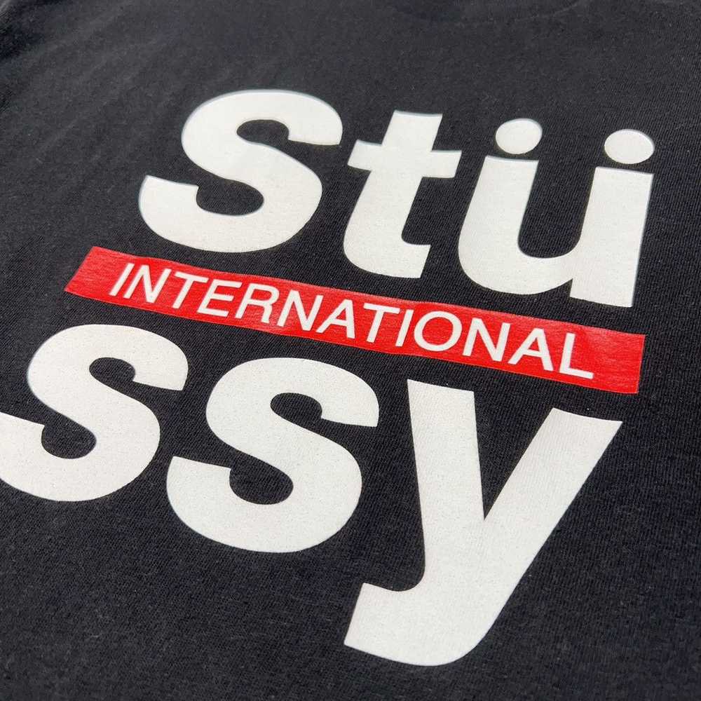 Stussy Stussy T Shirt Black International Spell O… - image 3