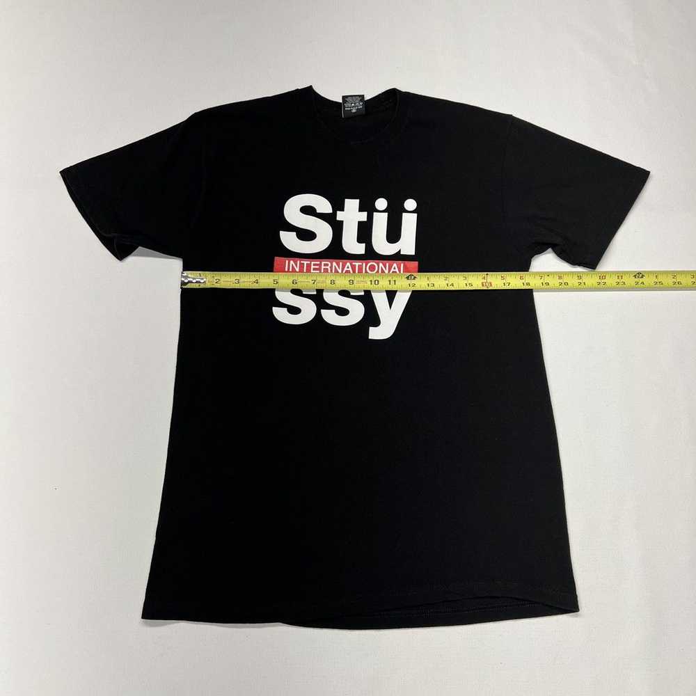 Stussy Stussy T Shirt Black International Spell O… - image 9