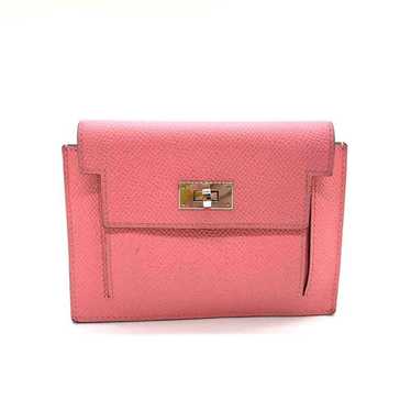 Hermes Hermes Wallet Kelly Pocket Compact Pink Wa… - image 1