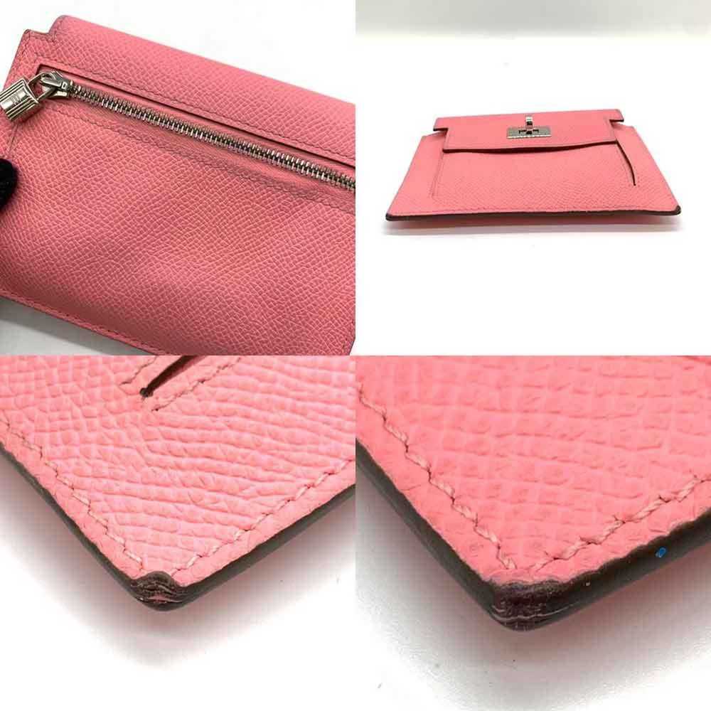 Hermes Hermes Wallet Kelly Pocket Compact Pink Wa… - image 3