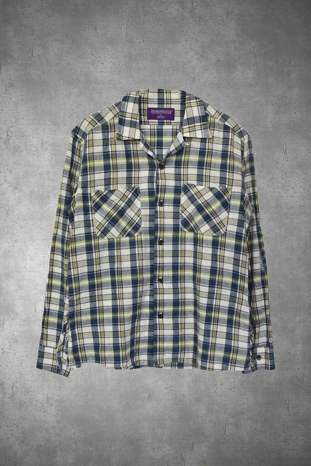 Nepenthes New York NEPENTHES/pocket checker shirt… - image 1