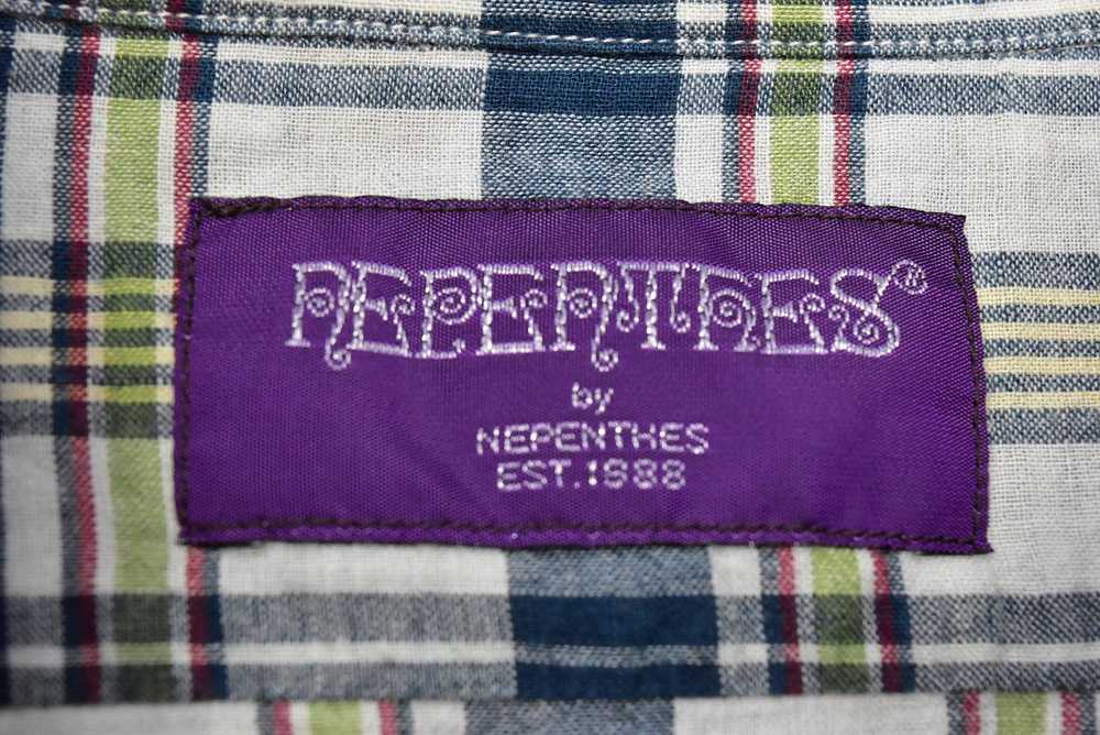 Nepenthes New York NEPENTHES/pocket checker shirt… - image 5
